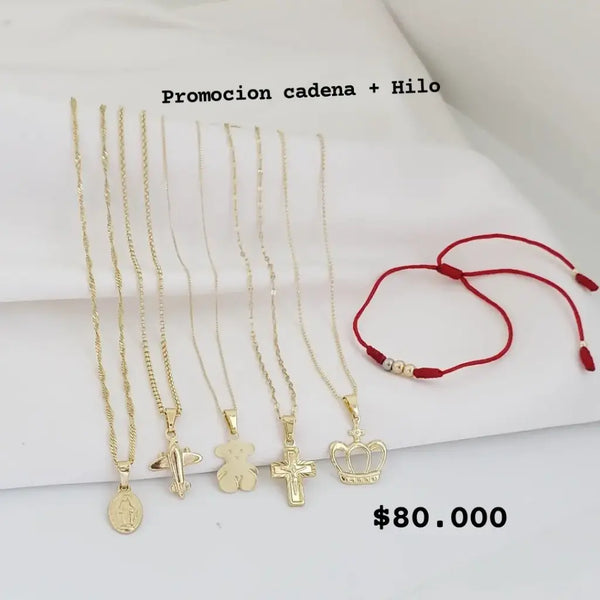 Cadenas De Dama En Promoción Con Manilla De Obsequio